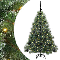 Albero di Natale artificiale con 150 LED Verde 120 cm PE e PVC 3397823