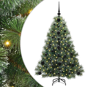 Albero di Natale artificiale con 150 LED Verde 120 cm PE e PVC 3397823