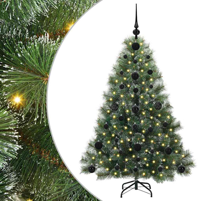 Albero di Natale artificiale con 150 LED Verde 120 cm PE e PVC 3397823