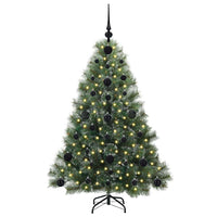 Albero di Natale artificiale con 150 LED Verde 120 cm PE e PVC 3397823