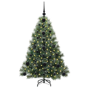 Albero di Natale artificiale con 150 LED Verde 120 cm PE e PVC 3397823
