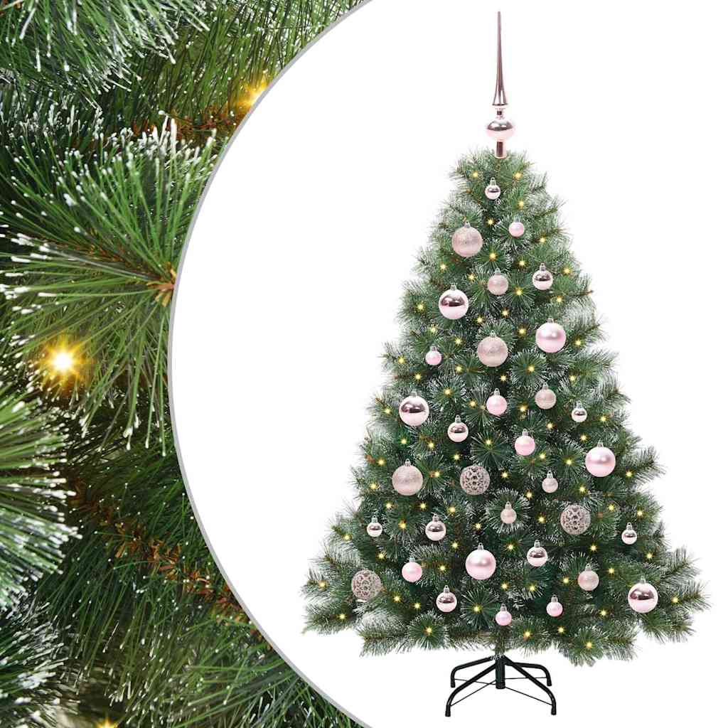 Albero di Natale artificiale con 150 LED Verde 120 cm PE e PVC 3397824