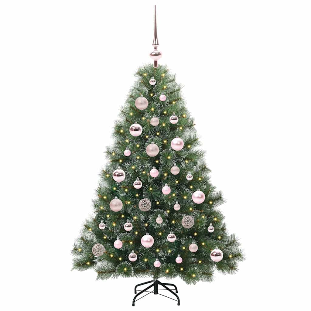 Albero di Natale artificiale con 150 LED Verde 120 cm PE e PVC 3397824
