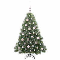 Albero di Natale artificiale con 150 LED Verde 120 cm PE e PVC 3397824