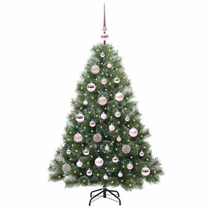 Albero di Natale artificiale con 150 LED Verde 120 cm PE e PVC 3397824