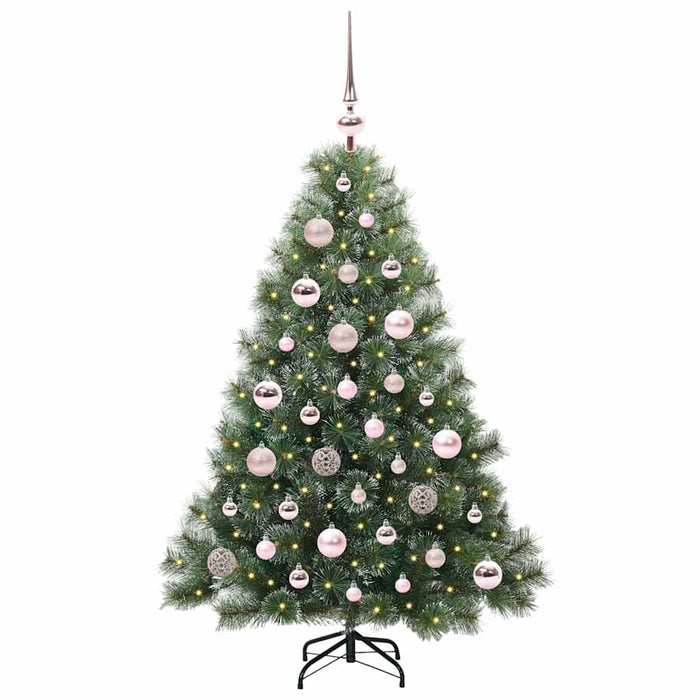 Albero di Natale artificiale con 150 LED Verde 120 cm PE e PVC 3397824