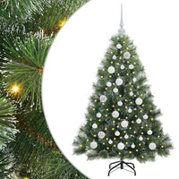 Albero di Natale artificiale con 150 LED Verde 120 cm PE e PVC 3397825