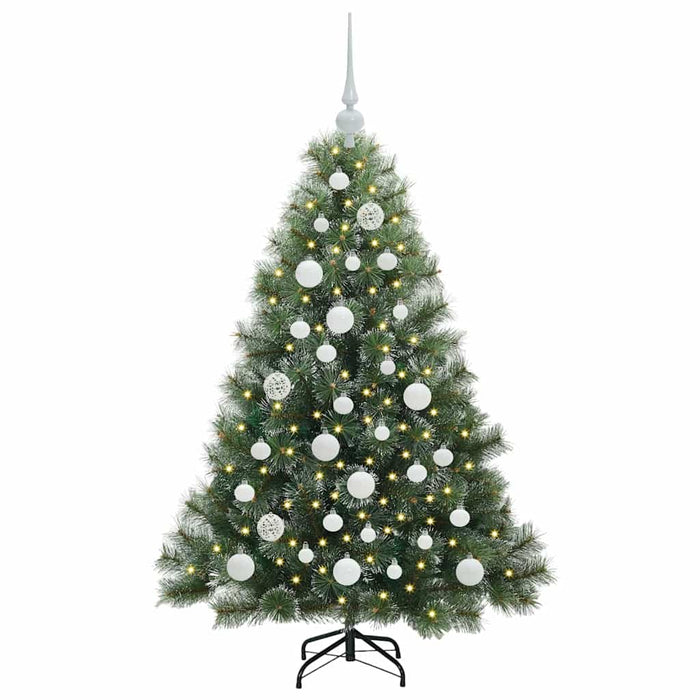 Albero di Natale artificiale con 150 LED Verde 120 cm PE e PVC 3397825