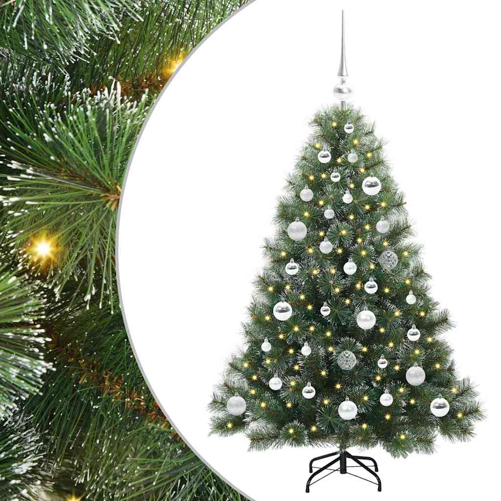 Albero di Natale artificiale con 150 LED Verde 120 cm PE e PVC 3397827