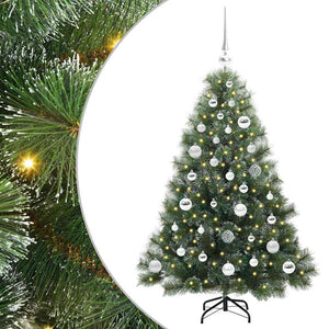 Albero di Natale artificiale con 150 LED Verde 120 cm PE e PVC 3397827