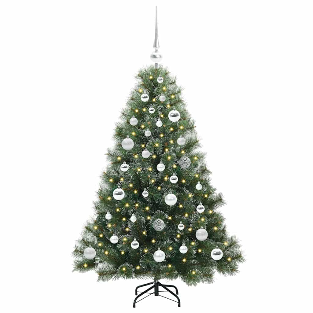 Albero di Natale artificiale con 150 LED Verde 120 cm PE e PVC 3397827
