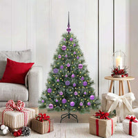 Albero di Natale artificiale con 150 LED Verde 120 cm PE e PVC 3397828