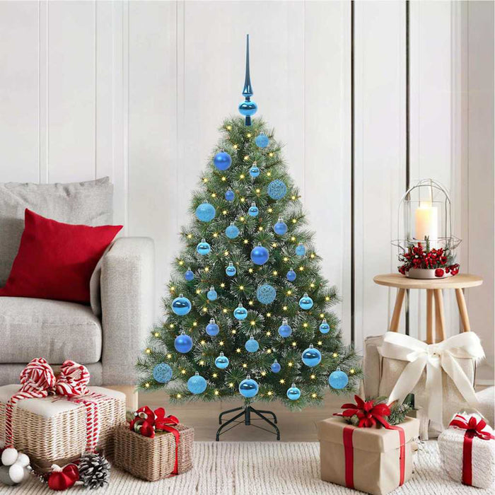 Albero di Natale artificiale con 150 LED Verde 120 cm PE e PVC 3397829