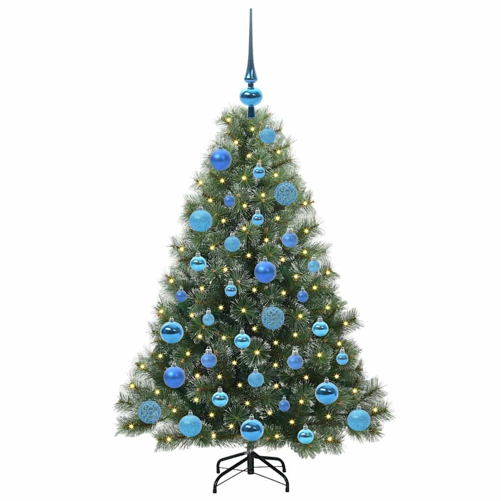 Albero di Natale artificiale con 150 LED Verde 120 cm PE e PVC 3397829