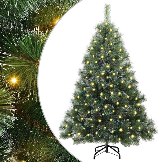 Albero di Natale Artificiale-Albero Natalizio con 150 LED Verde 150 cm PE e PVC 976215