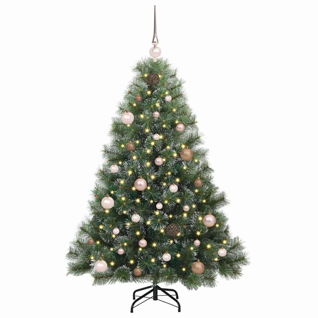 Albero di Natale artificiale con 150 LED Verde 150 cm PE e PVC 3397833