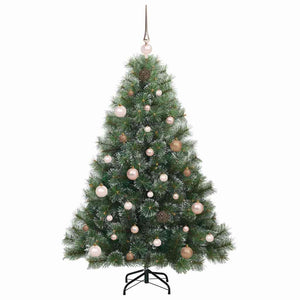 Albero di Natale artificiale con 150 LED Verde 150 cm PE e PVC 3397833