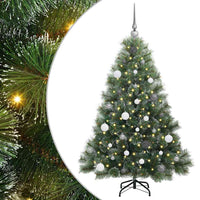Albero di Natale artificiale con 150 LED Verde 150 cm PE e PVC 3397834