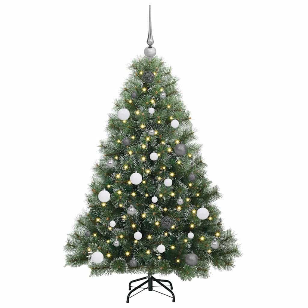 Albero di Natale artificiale con 150 LED Verde 150 cm PE e PVC 3397834
