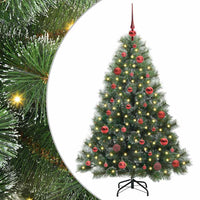 Albero di Natale artificiale con 150 LED Verde 150 cm PE e PVC 3397835