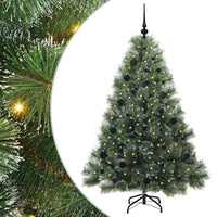 Albero di Natale artificiale con 150 LED Verde 150 cm PE e PVC 3397836