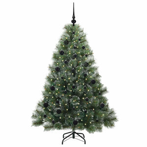 Albero di Natale artificiale con 150 LED Verde 150 cm PE e PVC 3397836