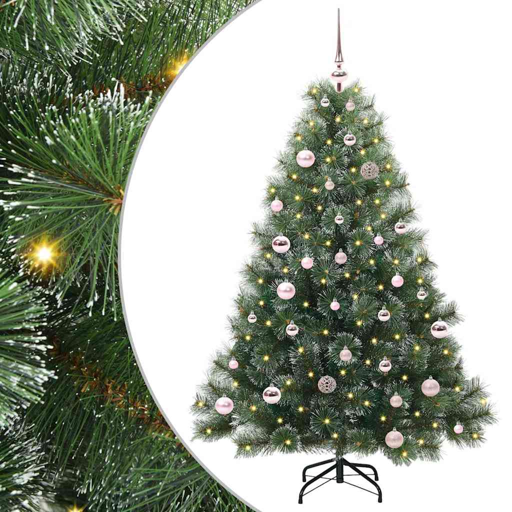 Albero di Natale artificiale con 150 LED Verde 150 cm PE e PVC 3397837