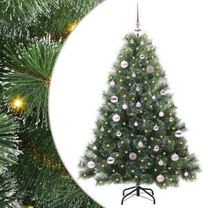 Albero di Natale artificiale con 150 LED Verde 150 cm PE e PVC 3397837