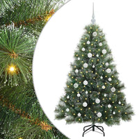 Albero di Natale artificiale con 150 LED Verde 150 cm PE e PVC 3397838