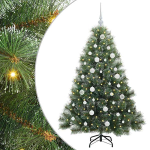 Albero di Natale artificiale con 150 LED Verde 150 cm PE e PVC 3397838