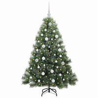 Albero di Natale artificiale con 150 LED Verde 150 cm PE e PVC 3397838