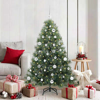 Albero di Natale artificiale con 150 LED Verde 150 cm PE e PVC 3397840