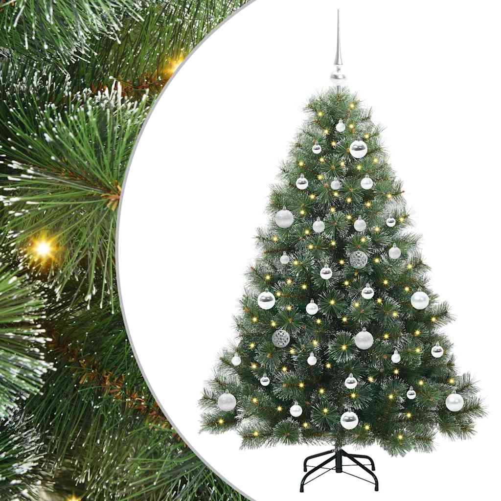 Albero di Natale artificiale con 150 LED Verde 150 cm PE e PVC 3397840