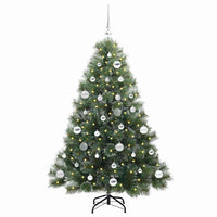 Albero di Natale artificiale con 150 LED Verde 150 cm PE e PVC 3397840