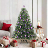 Albero di Natale artificiale con 150 LED Verde 150 cm PE e PVC 3397841