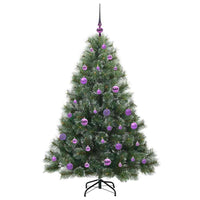 Albero di Natale artificiale con 150 LED Verde 150 cm PE e PVC 3397841