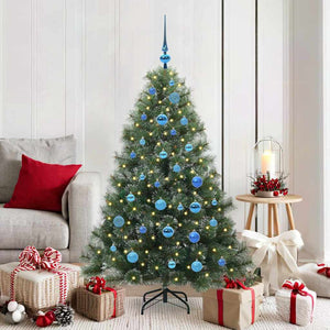 Albero di Natale artificiale con 150 LED Verde 150 cm PE e PVC 3397842