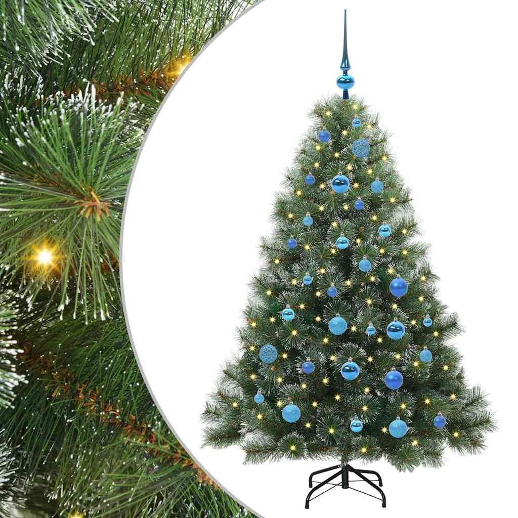 Albero di Natale artificiale con 150 LED Verde 150 cm PE e PVC 3397842