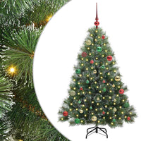 Albero di Natale artificiale con 150 LED Verde 150 cm PE e PVC 3397843