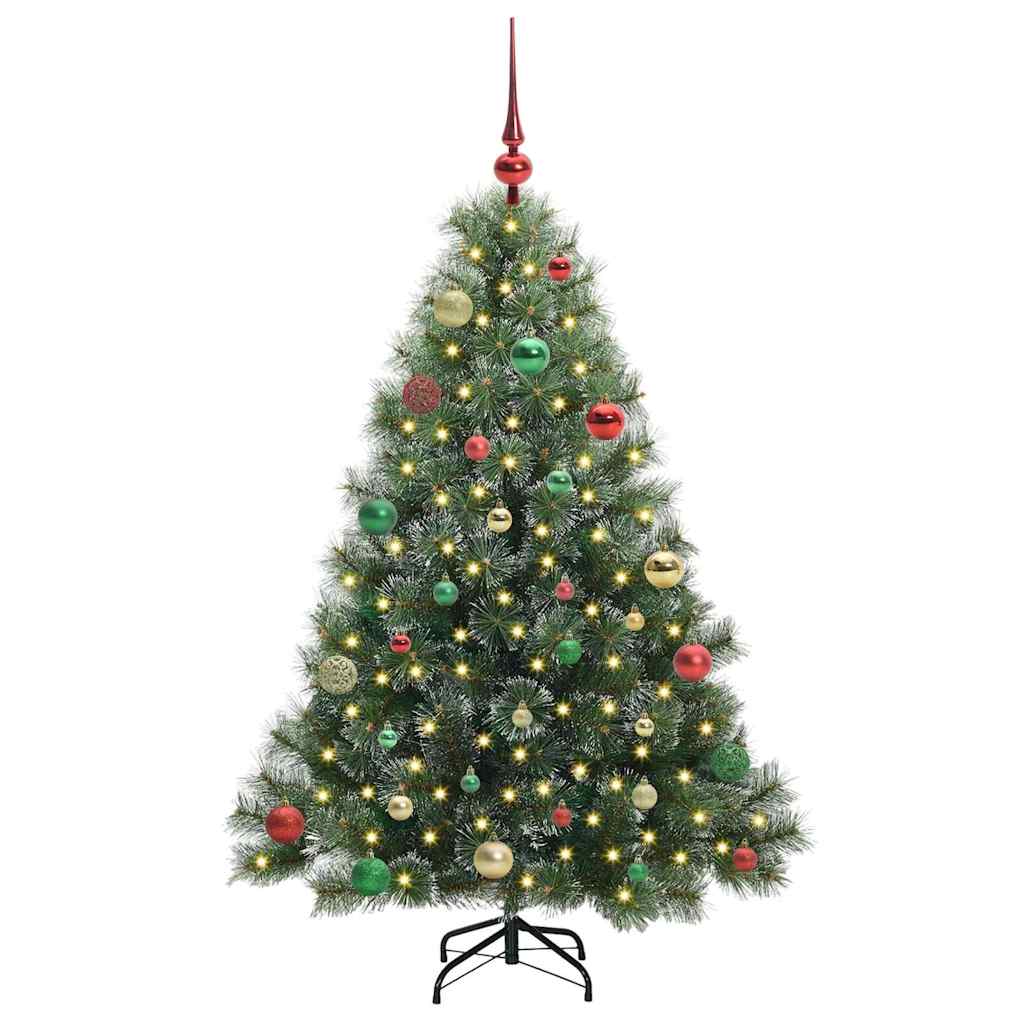 Albero di Natale artificiale con 150 LED Verde 150 cm PE e PVC 3397843