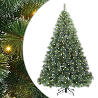 Albero di Natale artificiale con 300 LED Verde 180 cm PE e PVC 3397844