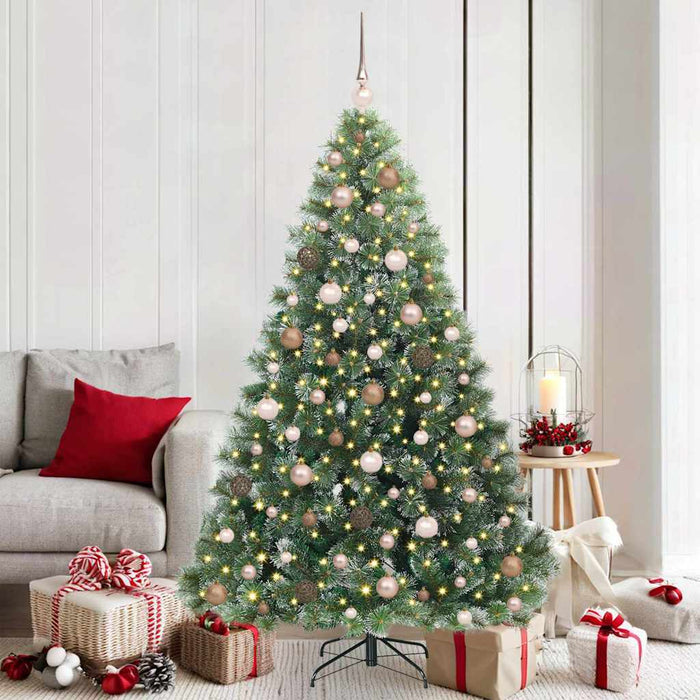 Albero di Natale artificiale con 300 LED Verde 180 cm PE e PVC 3397846