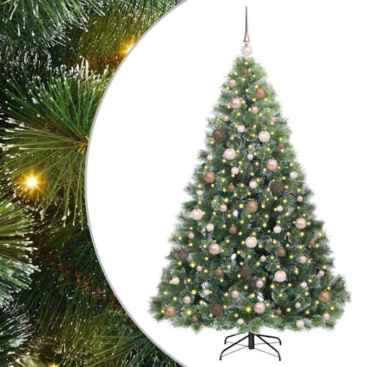 Albero di Natale artificiale con 300 LED Verde 180 cm PE e PVC 3397846