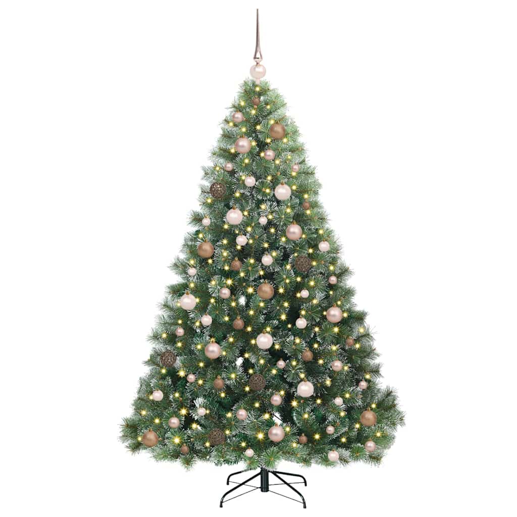 Albero di Natale artificiale con 300 LED Verde 180 cm PE e PVC 3397846