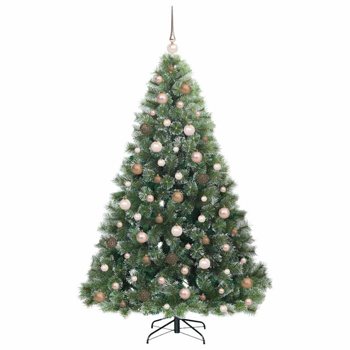Albero di Natale artificiale con 300 LED Verde 180 cm PE e PVC 3397846