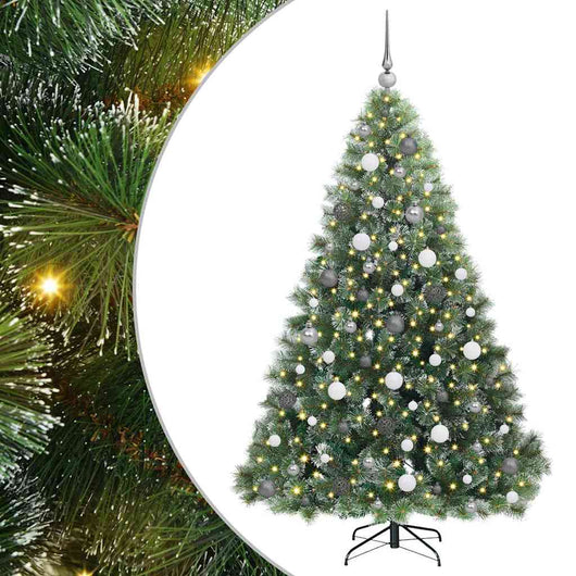 Albero di Natale artificiale con 300 LED Verde 180 cm PE e PVC 3397847