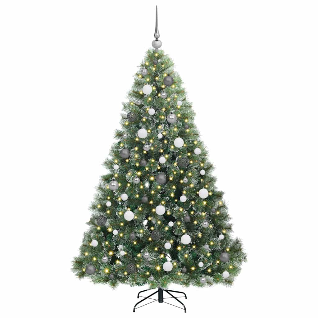 Albero di Natale artificiale con 300 LED Verde 180 cm PE e PVC 3397847