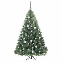 Albero di Natale artificiale con 300 LED Verde 180 cm PE e PVC 3397847