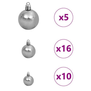 Albero di Natale artificiale con 300 LED Verde 180 cm PE e PVC 3397847