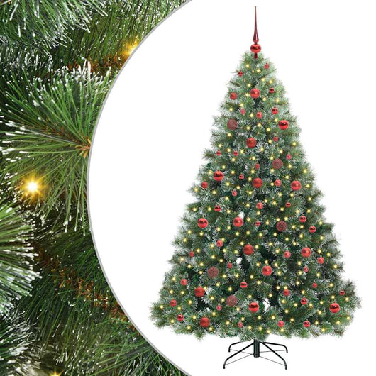 Albero di Natale artificiale con 300 LED Verde 180 cm PE e PVC 3397848